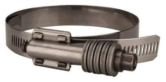 Value Collection - 3-1/4 to 4-1/8" Hose, 5/8" Wide x 0.7" Thick, Constant Torque Clamp - 3-1/4 to 4-1/8" Diam, Grade 301 & 410 Stainless Steel Screw - Exact Tool & Supply