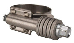 Value Collection - 1 to 1-3/4" Hose, 5/8" Wide x 0.7" Thick, Constant Torque Clamp - 1 to 1-3/4" Diam, Grade 301 Stainless Steel Screw - Exact Tool & Supply