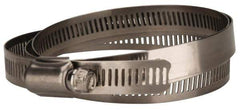 Value Collection - SAE Size 164, 2 to 10-3/4" Diam, Stainless Steel Worm Drive Clamp - 1/2" Wide, Material Grade 201 - Exact Tool & Supply
