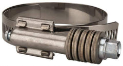 Value Collection - 2-1/4 to 3-1/8" Hose, 5/8" Wide x 0.7" Thick, Constant Torque Clamp - 2-1/4 to 3-1/8" Diam, Grade 304 Stainless Steel/Carbon Steel Screw - Exact Tool & Supply