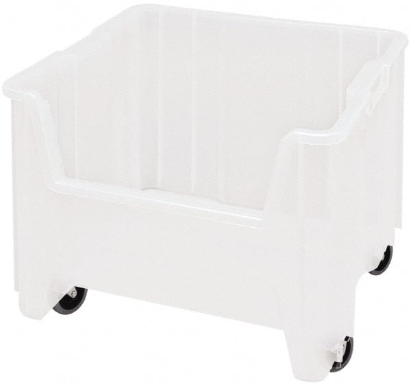 Quantum Storage - 16-1/2" Wide x 17-1/2" Deep x 12-1/2" High Hopper Stacking Bin - Exact Tool & Supply
