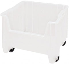 Quantum Storage - 16-1/2" Wide x 17-1/2" Deep x 12-1/2" High Hopper Stacking Bin - Exact Tool & Supply