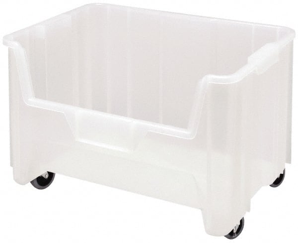 Quantum Storage - 19-7/8" Wide x 15-1/4" Deep x 12-7/16" High Hopper Stacking Bin - Exact Tool & Supply