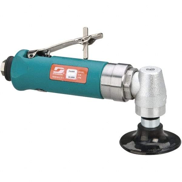 Dynabrade - 3" Max Disc, 18,000 RPM, Pneumatic Handheld Disc Sander - 41 CFM, 1/4" Inlet, 0.7 hp, 90 psi - Exact Tool & Supply