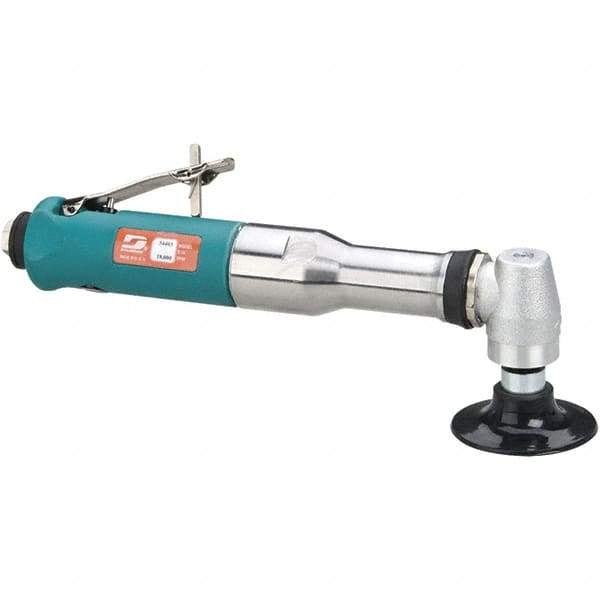 Dynabrade - 3" Max Disc, 18,000 RPM, Pneumatic Handheld Disc Sander - 41 CFM, 1/4" Inlet, 0.7 hp, 90 psi - Exact Tool & Supply