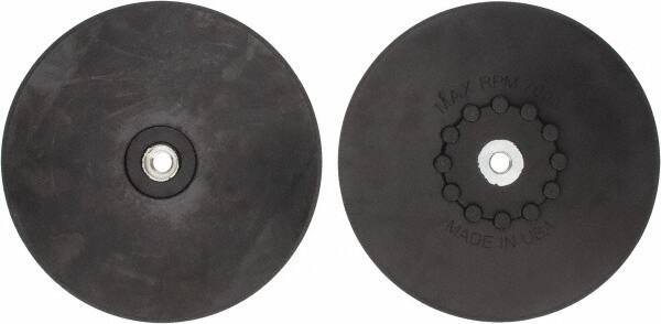 Made in USA - 9" Diam Quick-Change Disc Backing Pad - Medium Density, 7,000 RPM, Speed-Lok Compatible - Exact Tool & Supply
