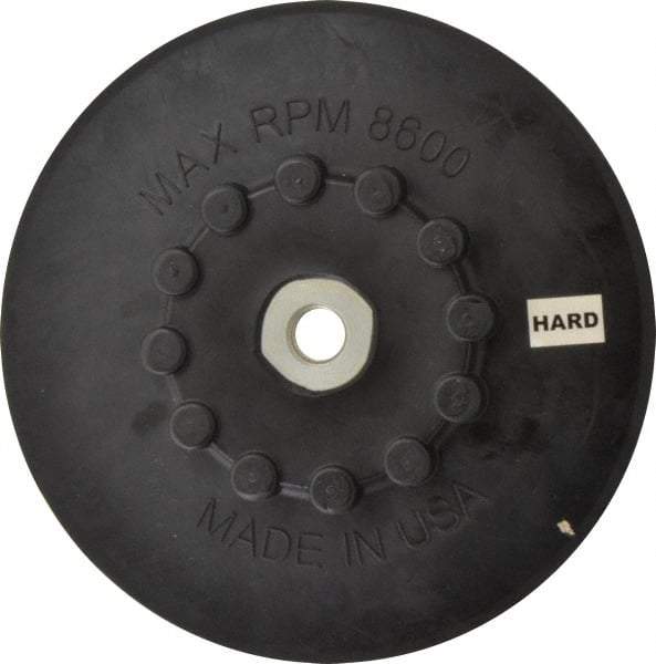 Made in USA - 7" Diam Quick-Change Disc Backing Pad - Firm Density, 8,600 RPM, Speed-Lok Compatible - Exact Tool & Supply