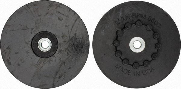 Made in USA - 7" Diam Quick-Change Disc Backing Pad - Soft Density, 8,600 RPM, Speed-Lok Compatible - Exact Tool & Supply