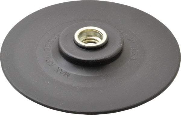 Made in USA - 5" Diam Quick-Change Disc Backing Pad - Medium Density, 20,000 RPM, Speed-Lok Compatible - Exact Tool & Supply