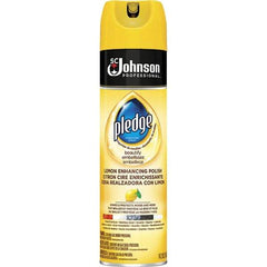 Pledge - 14.2 Fluid Ounce Furniture Polish - Lemon Scent, Aerosol Can - Exact Tool & Supply
