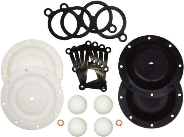 SandPIPER - 2" Pump, PTFE Fluid Section Repair Kit - For Use with Diaphragm Pumps - Exact Tool & Supply