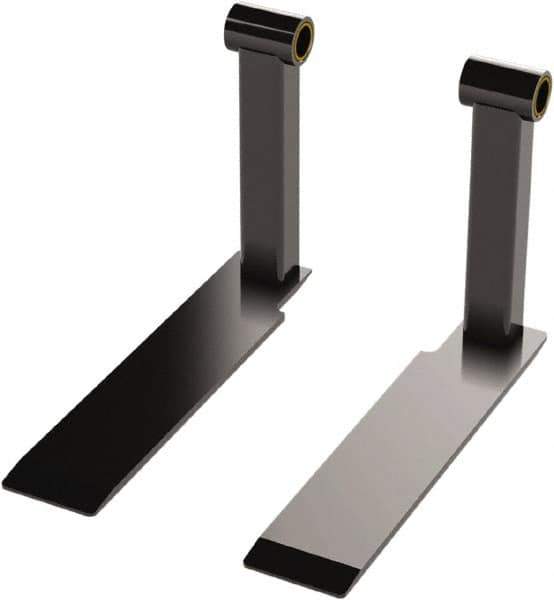Valley Craft - 4" Wide x 1/4" High x 18-3/4" Deep, 10" Wheel Diam Hand Truck Flat Fork - 800 Lb Load Capacity - Exact Tool & Supply