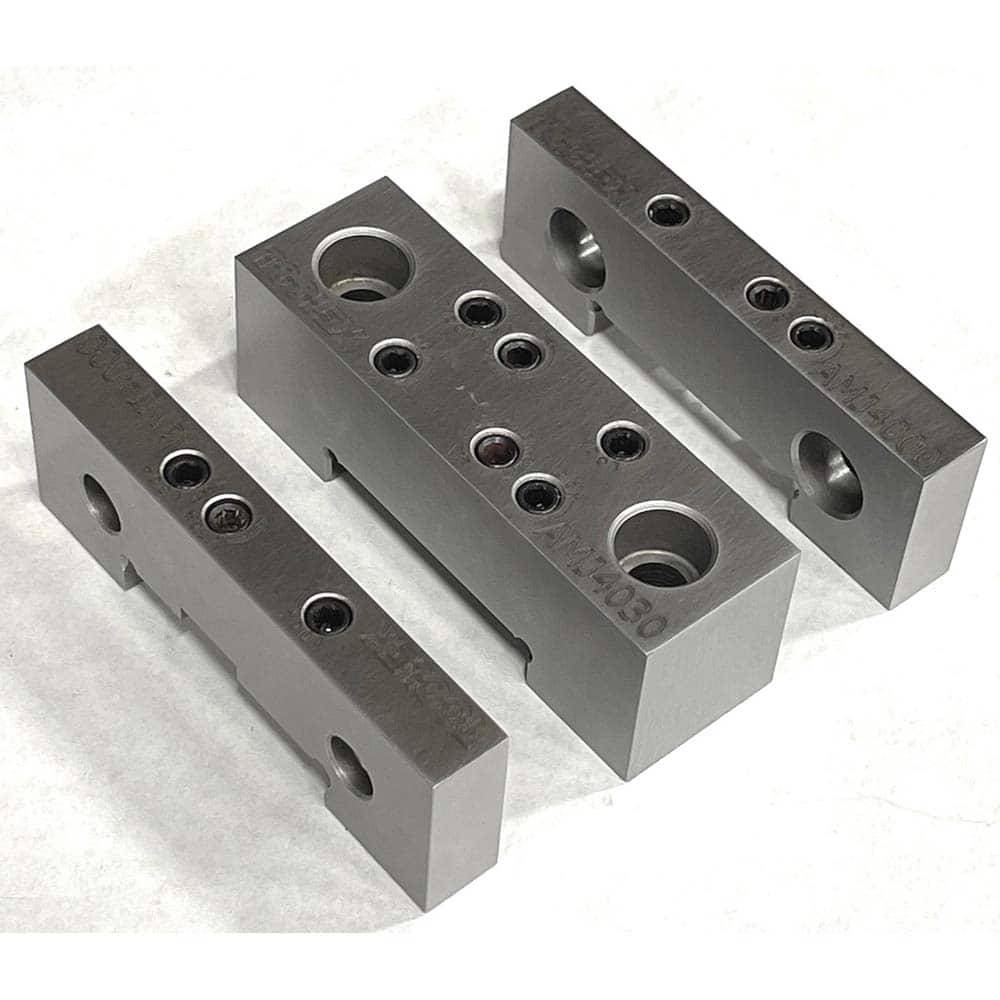 TE-CO - Vise Jaw Sets; Jaw Width (mm): 101.6 ; Jaw Width (Inch): 4 ; Jaw Width (Decimal Inch): 4 ; Set Type: Component Kit ; Material: Steel ; Vise Compatibility: 4" Vises - Exact Tool & Supply