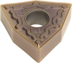 Sumitomo - WNMG432 EEF Grade AC520U Carbide Turning Insert - TiAlN/AlCrN Finish, 80° Trigon, 1/2" Inscr Circle, 3/16" Thick, 1/32" Corner Radius - Exact Tool & Supply
