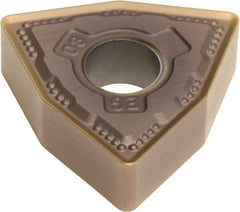 Sumitomo - WNMG432 EEG Grade AC510U Carbide Turning Insert - TiAlN/AlCrN Finish, 80° Trigon, 1/2" Inscr Circle, 3/16" Thick, 1/32" Corner Radius - Exact Tool & Supply