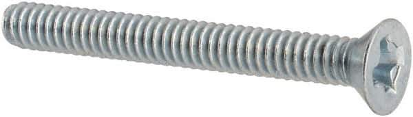 Value Collection - #2-56 UNC, 3/4" OAL Phillips Drive Machine Screw - Flat Head, Grade J82 Steel, Zinc-Plated Finish, Without Washer - Exact Tool & Supply