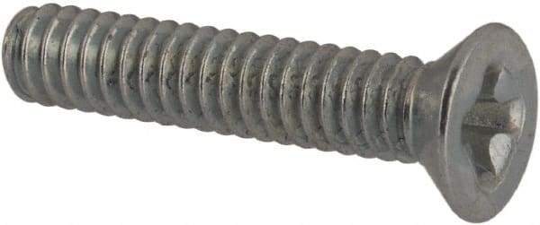 Value Collection - #3-48 UNC, 1/2" OAL Phillips Drive Machine Screw - Flat Head, Grade J82 Steel, Zinc-Plated Finish, Without Washer - Exact Tool & Supply