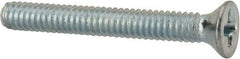 Value Collection - #5-40 UNC, 1" OAL Phillips Drive Machine Screw - Flat Head, Grade J82 Steel, Zinc-Plated Finish, Without Washer - Exact Tool & Supply