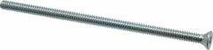 Value Collection - #10-24 UNC, 4" OAL Phillips Drive Machine Screw - Flat Head, Grade J82 Steel, Zinc-Plated Finish, Without Washer - Exact Tool & Supply