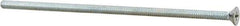 Value Collection - #10-24 UNC, 5" OAL Phillips Drive Machine Screw - Flat Head, Grade J82 Steel, Zinc-Plated Finish, Without Washer - Exact Tool & Supply
