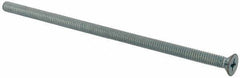 Value Collection - 1/4-20 UNC, 6" OAL Phillips Drive Machine Screw - Flat Head, Grade J82 Steel, Zinc-Plated Finish, Without Washer - Exact Tool & Supply
