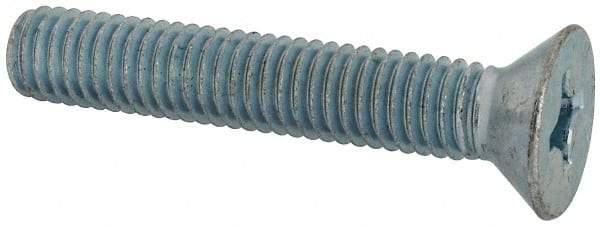 Value Collection - 3/8-16 UNC, 2-1/4" OAL Phillips Drive Machine Screw - Flat Head, Grade J82 Steel, Zinc-Plated Finish, Without Washer - Exact Tool & Supply