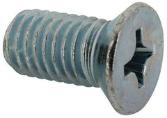 Value Collection - 1/2-13 UNC, 1" OAL Phillips Drive Machine Screw - Flat Head, Grade J82 Steel, Zinc-Plated Finish, Without Washer - Exact Tool & Supply
