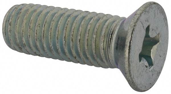 Value Collection - 1/2-13 UNC, 1-1/2" OAL Phillips Drive Machine Screw - Flat Head, Grade J82 Steel, Zinc-Plated Finish, Without Washer - Exact Tool & Supply