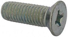 Value Collection - 1/2-13 UNC, 1-1/2" OAL Phillips Drive Machine Screw - Flat Head, Grade J82 Steel, Zinc-Plated Finish, Without Washer - Exact Tool & Supply