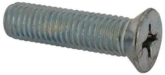Value Collection - 1/2-13 UNC, 2" OAL Phillips Drive Machine Screw - Flat Head, Grade J82 Steel, Zinc-Plated Finish, Without Washer - Exact Tool & Supply