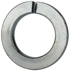 Value Collection - M33, 33.5mm ID, 55.2mm OD, 6mm Thick Split Lock Washer - Grade 8 Spring Steel, Zinc-Plated Finish, 33.5mm Min ID, 34.7mm Max ID, 55.2mm Min OD, 53.2mm Max OD - Exact Tool & Supply