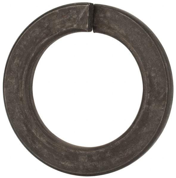 Value Collection - M42, 42.5mm ID, 68.2mm OD, 7mm Thick Split Lock Washer - Grade 8 Spring Steel, Zinc-Plated Finish, 42.5mm Min ID, 43.7mm Max ID - Exact Tool & Supply