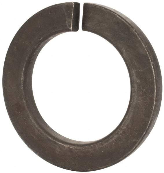 Value Collection - M45, 45.5mm ID, 71.2mm OD, 7mm Thick Split Lock Washer - Grade 8 Spring Steel, Zinc-Plated Finish, 45.5mm Min ID, 46.7mm Max ID - Exact Tool & Supply