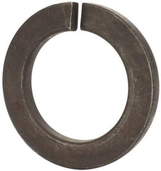 Value Collection - M45, 45.5mm ID, 71.2mm OD, 7mm Thick Split Lock Washer - Grade 8 Spring Steel, Zinc-Plated Finish, 45.5mm Min ID, 46.7mm Max ID - Exact Tool & Supply