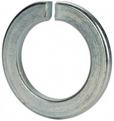 Value Collection - M52, 53mm ID, 83mm OD, 8mm Thick Split Lock Washer - Grade 8 Spring Steel, Zinc-Plated Finish, 53mm Min ID, 54.5mm Max ID - Exact Tool & Supply