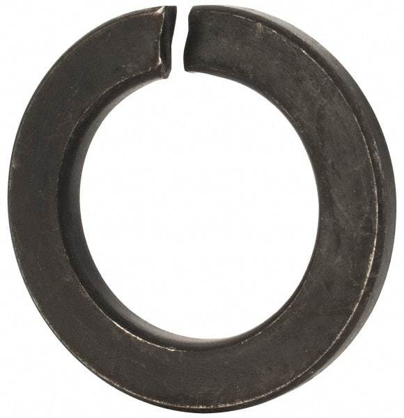 Value Collection - M36, 36.5mm ID, 58.2mm OD, 6mm Thick Split Lock Washer - Grade 8 Spring Steel, Uncoated, 36.5mm Min ID, 37.7mm Max ID - Exact Tool & Supply