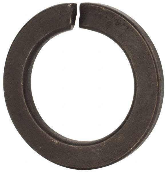 Value Collection - M39, 39.5mm ID, 61.2mm OD, 6mm Thick Split Lock Washer - Grade 8 Spring Steel, Uncoated, 39.5mm Min ID, 40.7mm Max ID - Exact Tool & Supply