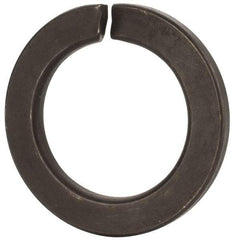 Value Collection - M39, 39.5mm ID, 61.2mm OD, 6mm Thick Split Lock Washer - Grade 8 Spring Steel, Uncoated, 39.5mm Min ID, 40.7mm Max ID - Exact Tool & Supply