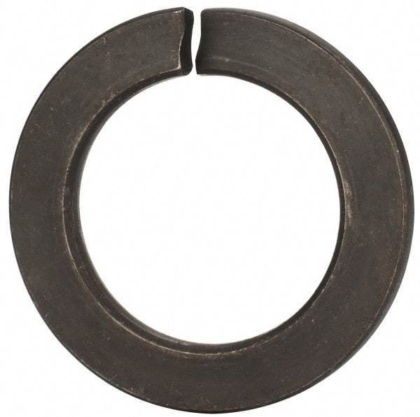 Value Collection - M45, 45.5mm ID, 71.2mm OD, 7mm Thick Split Lock Washer - Grade 8 Spring Steel, Uncoated, 45.5mm Min ID, 46.7mm Max ID - Exact Tool & Supply