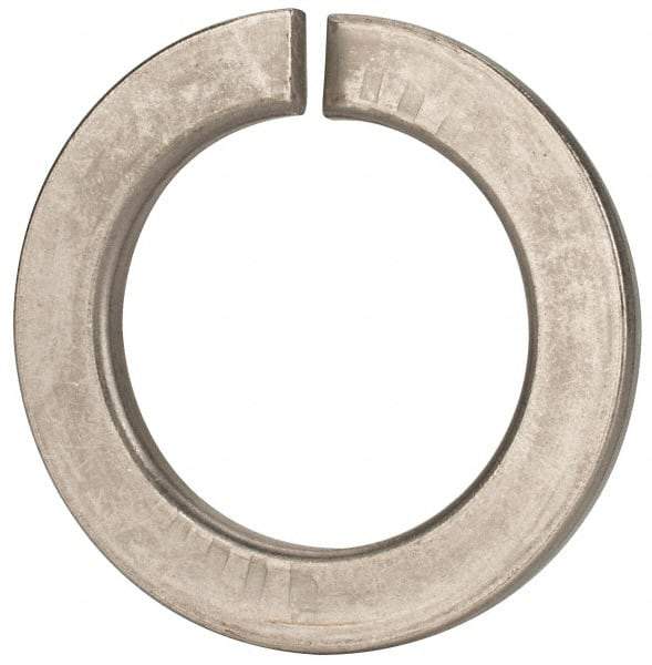 Value Collection - M39, 39.5mm ID, 61.2mm OD, 6mm Thick Split Lock Washer - 18-8 Austenitic Grade A2 Stainless Steel, Uncoated, 39.5mm Min ID, 40.7mm Max ID - Exact Tool & Supply