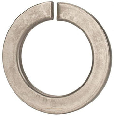Value Collection - M39, 39.5mm ID, 61.2mm OD, 6mm Thick Split Lock Washer - 18-8 Austenitic Grade A2 Stainless Steel, Uncoated, 39.5mm Min ID, 40.7mm Max ID - Exact Tool & Supply