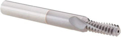 Vargus - 1/4-20, 1/2-20, 3/4-20 to 1-20, 7/16-20 UNC, UNEF, UNF, 0.192" Cutting Diam, 3 Flute, Solid Carbide Helical Flute Thread Mill - Internal Thread, 0.525" LOC, 2.244" OAL, 1/4" Shank Diam - Exact Tool & Supply