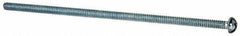 Value Collection - #6-32 UNC, 4" Length Under Head Phillips Drive Machine Screw - Round Head, Grade J82 Steel, Zinc-Plated Finish, Without Washer - Exact Tool & Supply