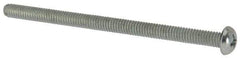 Value Collection - #8-32 UNC, 2-3/4" Length Under Head Phillips Drive Machine Screw - Round Head, Grade J82 Steel, Zinc-Plated Finish, Without Washer - Exact Tool & Supply