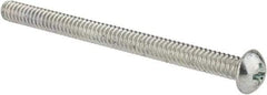 Value Collection - #10-24 UNC, 2-1/2" Length Under Head Phillips Drive Machine Screw - Round Head, Grade J82 Steel, Zinc-Plated Finish, Without Washer - Exact Tool & Supply
