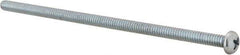 Value Collection - #10-24 UNC, 4-1/2" Length Under Head Phillips Drive Machine Screw - Round Head, Grade J82 Steel, Zinc-Plated Finish, Without Washer - Exact Tool & Supply