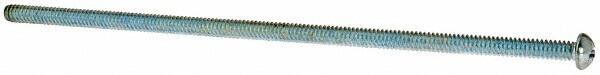 Value Collection - #10-24 UNC, 6" Length Under Head Phillips Drive Machine Screw - Round Head, Grade J82 Steel, Zinc-Plated Finish, Without Washer - Exact Tool & Supply