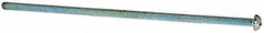 Value Collection - #10-24 UNC, 6" Length Under Head Phillips Drive Machine Screw - Round Head, Grade J82 Steel, Zinc-Plated Finish, Without Washer - Exact Tool & Supply