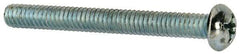Value Collection - #12-24 UNC, 2" Length Under Head Phillips Drive Machine Screw - Round Head, Grade J82 Steel, Zinc-Plated Finish, Without Washer - Exact Tool & Supply