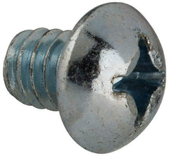 Value Collection - 1/4-20 UNC, 5/16" Length Under Head Phillips Drive Machine Screw - Round Head, Grade J82 Steel, Zinc-Plated Finish, Without Washer - Exact Tool & Supply